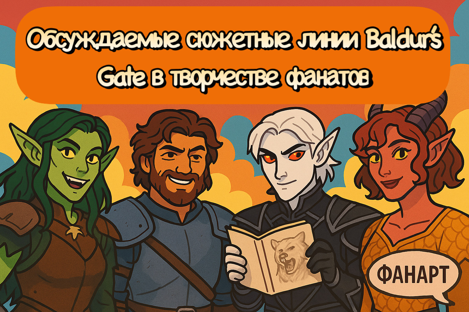 Обсуждаемые сюжетные линии Baldur’s Gate в творчестве фанатов